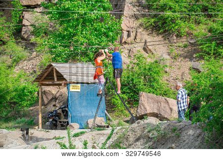 Active Rest And Adventures On The Radon Lake In Migiya, Ukraine