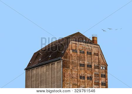 Old Warehouse In The Harbour Of Stralsund