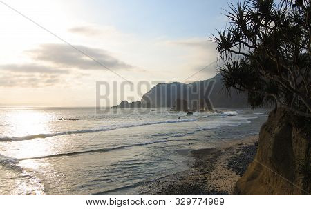 Beautiful Papuma Beach In Jember East Java Indonesia