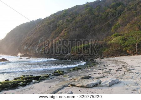 Beautiful Papuma Beach In Jember East Java Indonesia