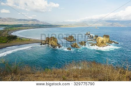 Beautiful Evening On Love Bay Jember Indonesia