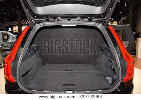 Frankfurt, Germany, September 11-2019: Trasco Bremen Volvo Xc90 Armoured Iaa 2019
