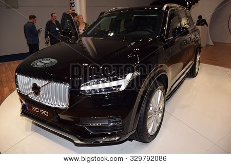 Frankfurt, Germany, September 11-2019: Trasco Bremen Volvo Xc90 Armoured Iaa 2019
