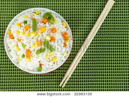 蔬菜和水稻喜悦