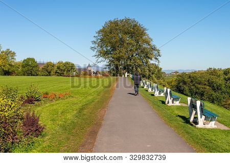 Quebec City, Ca - 5 October 2019 - The Plains Of Abraham (battlefields Park) Is The First National H
