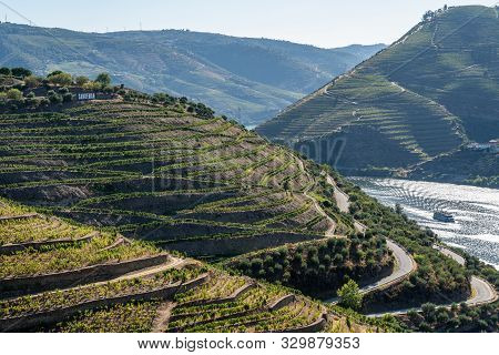 Pinhao, Portugal - 13 August 2019: Quinta Do Seixo Owned By Sandeman Offer Port Wine Tasting Tours I