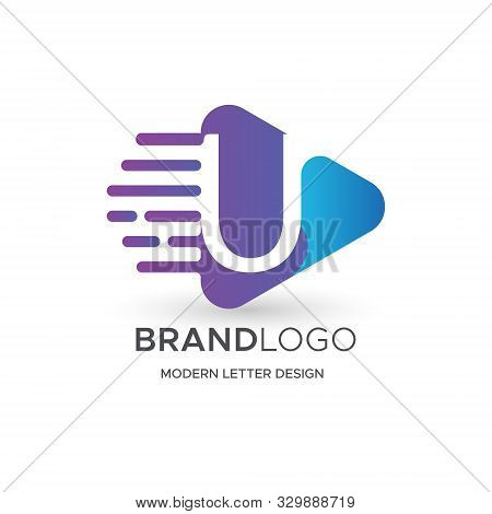 Premium Vector U Logo In Gradation Color Variations.
