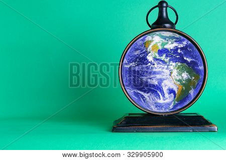 Time To Protect The Planet, Save Energy, Save Water, Do Not Litter. Daylight Saving Time Started Or 