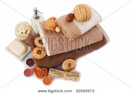 HandtÃ¼cher und Spa set