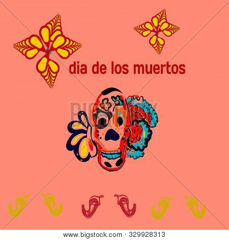 Day Dead Skull Vector Photo Free Trial Bigstock