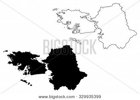 Galway County Council (republic Of Ireland, Counties Of Ireland) Map Vector Illustration, Scribble S
