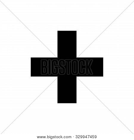 Plus Sign Icons. Plus Sign Buttons. Vector Illustration.
