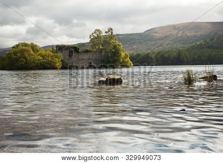 Ruin In Rothiemurchus Forest In The Cairngorms Scotland