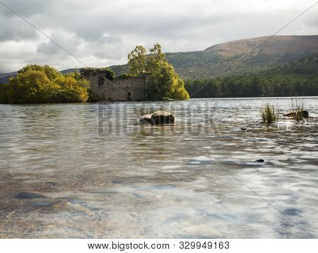 Ruin In Rothiemurchus Forest In The Cairngorms Scotland