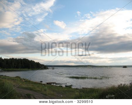 Lago di sera