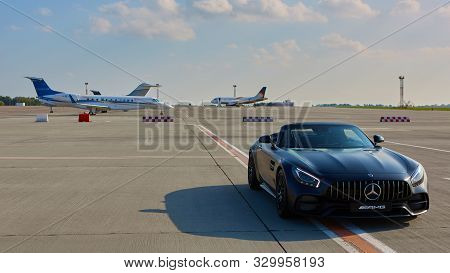 Kyiv, Ukraine - September 2, 2017: Mercedes Benz Amg Gt 50 Edition Sports Car. A New 2017 Supercar D