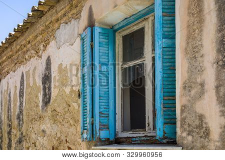 In The Streets Of Pelekas Village On Corfu Island