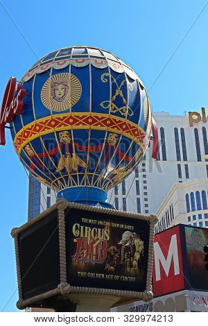 Las Vegas,nv/usa - Sep 17, 2018 : Paris Las Vegas Hotel And Casino. Its Theme Is The City Of Paris I