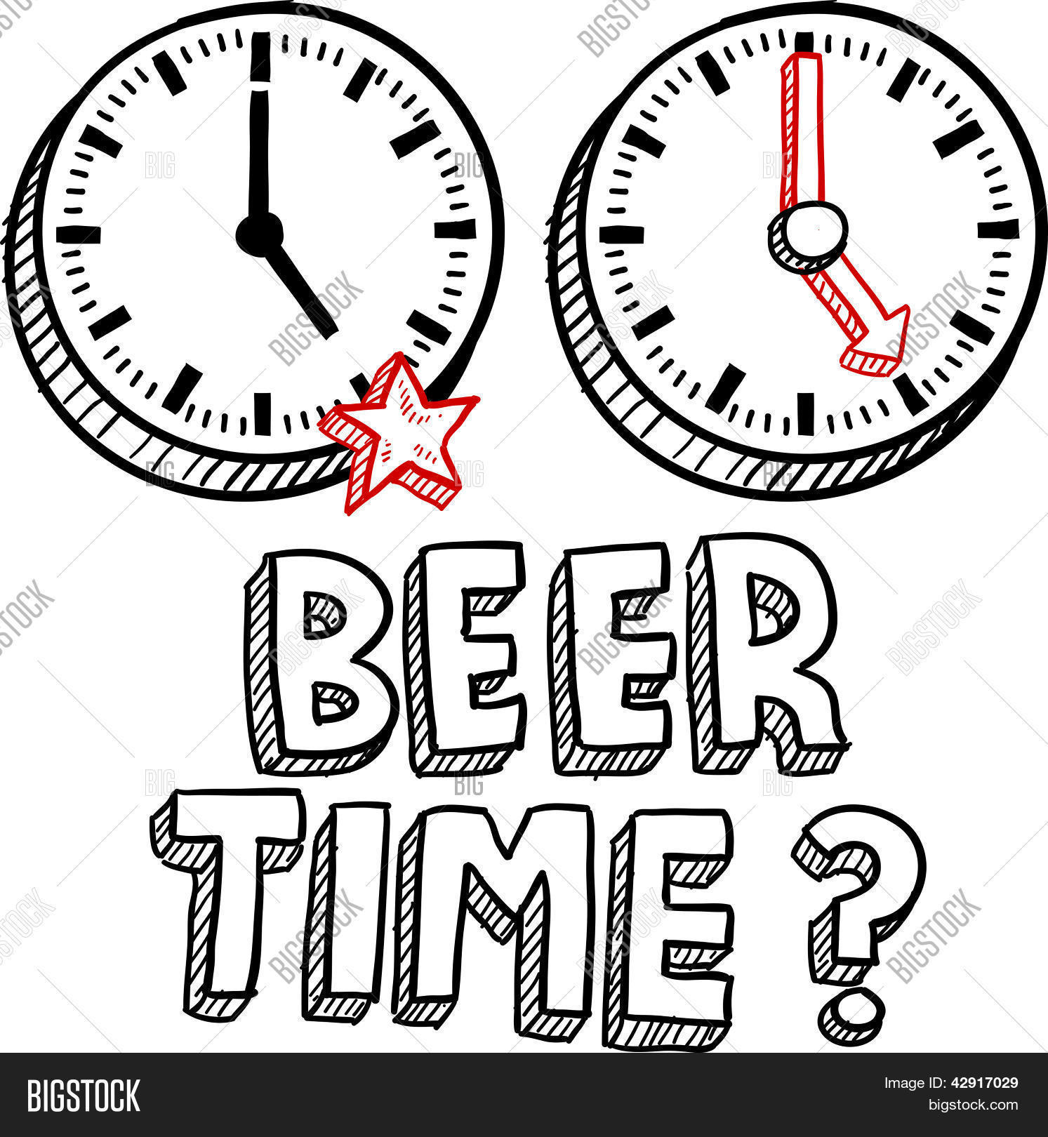Beer Time End Vector & Photo (Free Trial) Bigstock