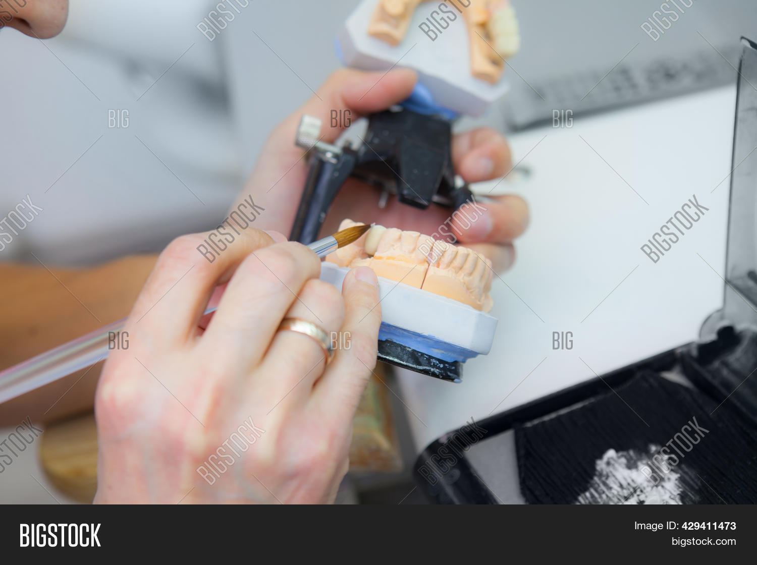 Teeth Mechanic Technician Dental Image & Photo (Free Trial) | Bigstock
