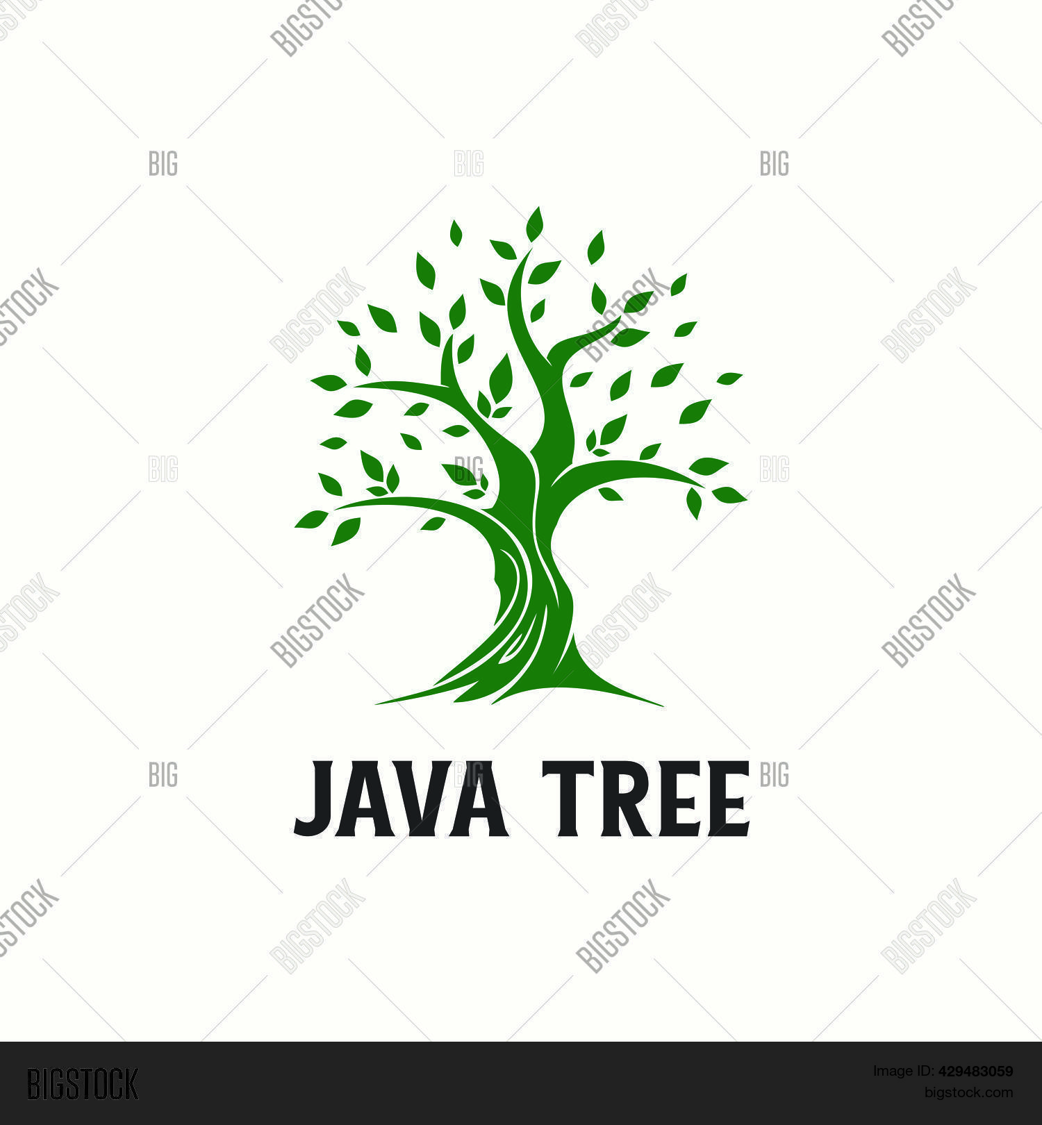 Illustration Oak Java Vector & Photo (Free Trial) | Bigstock