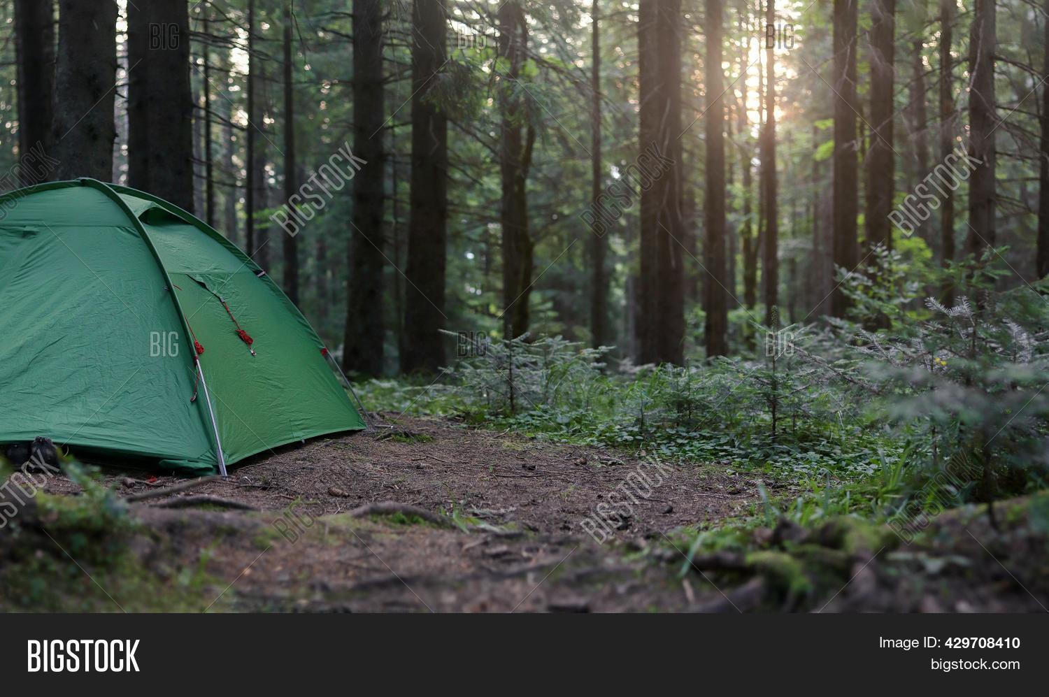 Tourist Green Tent Image & Photo (Free Trial) | Bigstock