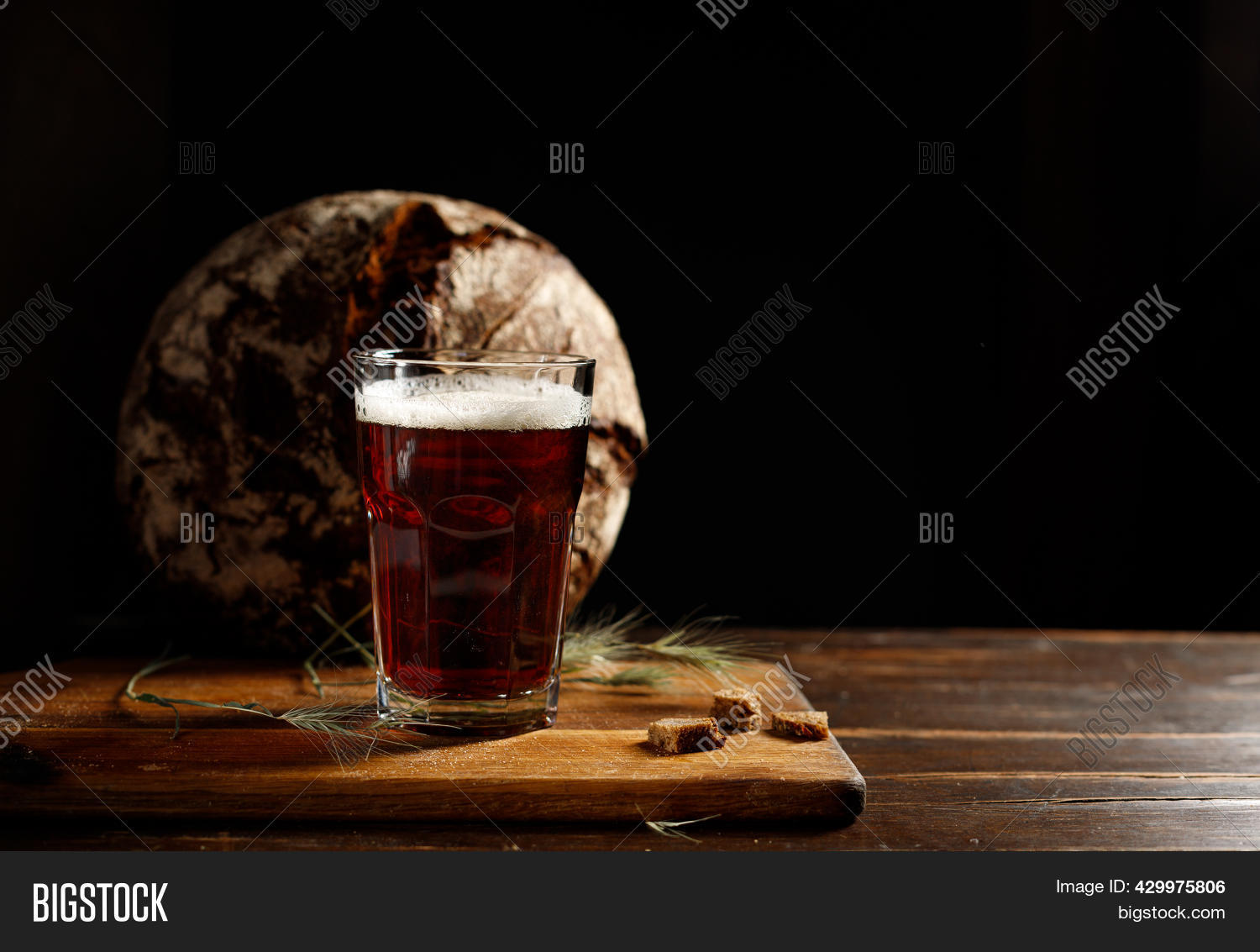 Glass Dark Rye Kvass Image & Photo (Free Trial) | Bigstock