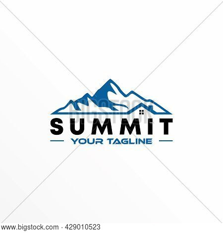 Mountain Free Logo Vector Stock. Roof Abstract Design Concept. Can Be Used As A Symbol Related To Pr