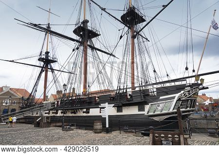 Hartlepool, U.k - July 27, 2021: The National Museum Of The Royal Navy, In The North Of England, Roy