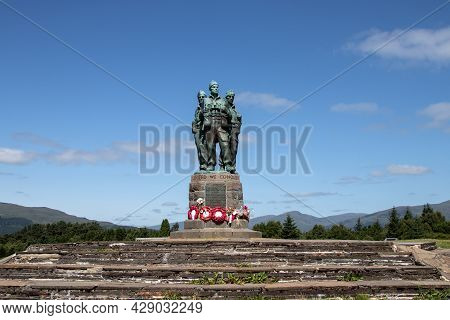 Commando Regimental War Memorial At Fort William Scotland