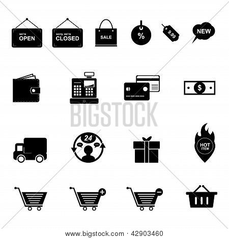 Warenkorb-Icon-set