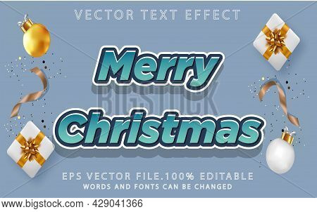 About Merry Christmas Text Effects Template Graphic Premium
