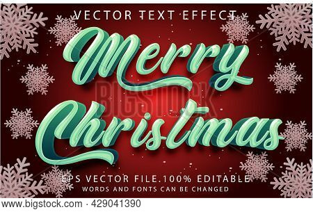 About Merry Christmas Text Effects Template Graphic Premium