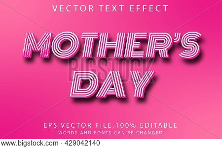 About Mother's Day Text Effects Template Graphic Premium