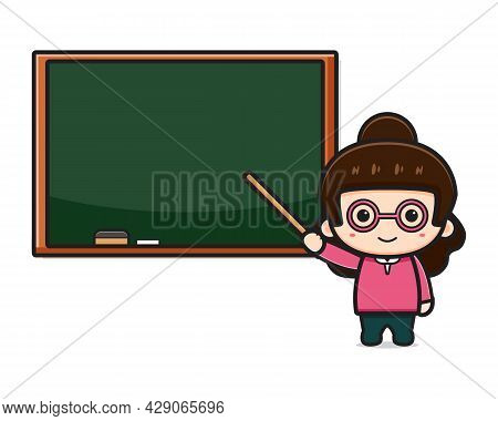 Cute Teacher Cartoon Images Illustrations Vectors Free Bigstock