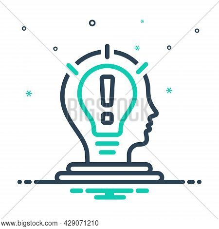 Mix Icon For Idea Consideration Scheme Project Skills Development Organization Motivation Concept De