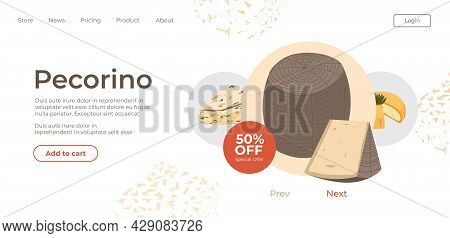 Pecorino Italian Cheese On Sale In Online Store