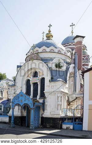 Yelets, Lipetsk Region, Russia - June 7, 2021. Church Of St. Prince Michael Of Tver And Alexander Ne