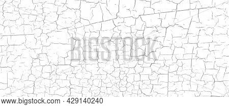 Craquelure Grunge Background. Cracked Paint Structure. Ceramic Tile Pattern. Exfoliate Surface. Fine