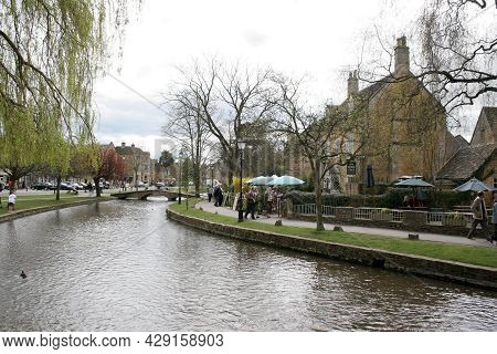 Views Of The River Windrush At Bourton On The Water In Gloucestershire, Uk, Taken 10th April 2007