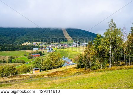 Landscape Around Pomezni Huts In Mala Upa, Giant Mountains, Czech: Krkonose