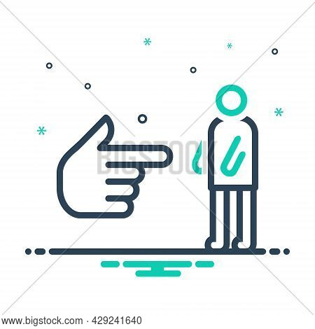 Mix Icon For You Me Self Onself Himself Herself Hand Direction