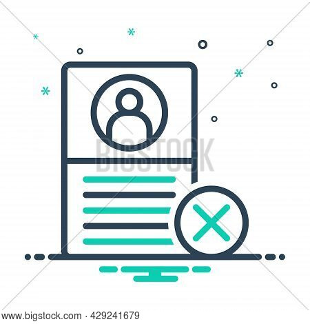 Mix Icon For Failure Diselect Unselected Document Fiasco Hoodoo Multiplied Cross
