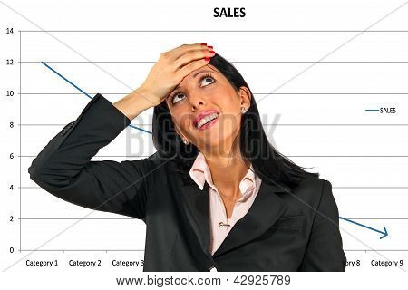 비즈니스 여자 들고 머리