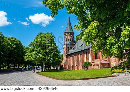 Kaliningrad, Russia - May 31, 2021: Königsberg Cathedral On A Clear Summer Day