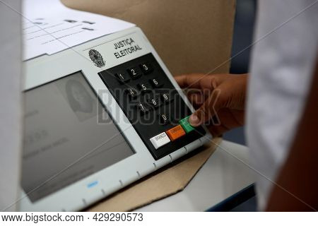Electoral Justice Ballot Box In Brazil