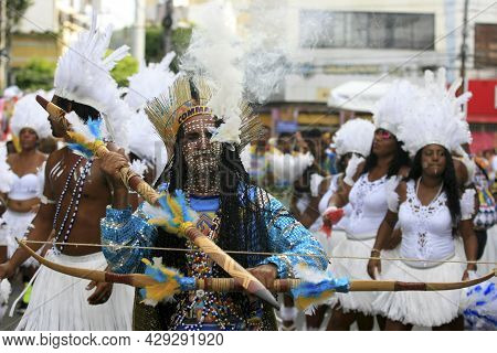 Commanches During Carnival In Salvador