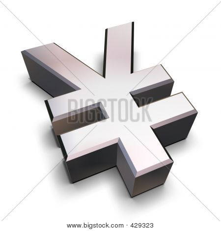 สัญลักษณ์เย็นโครเมี่ยม 3 มิติ