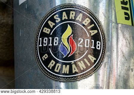 Bucharest, Romania - July 08, 2021: A Sticker With The Message \