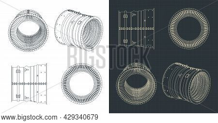 Compressor Stator Case From Turbo Jet